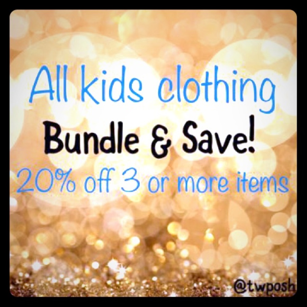 20% off kids clothing of 3 or more items